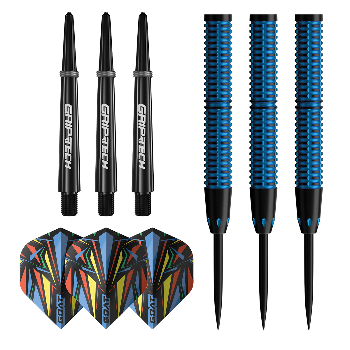 GOAT Athlete Blue Steeldarts Packungsinhalt