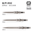 Harrows Apex Spire Elite Series Quick Point Spitzen Silver Maße