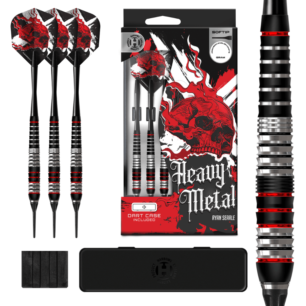 Harrows Heavy Metal Softdarts Lieferumfang