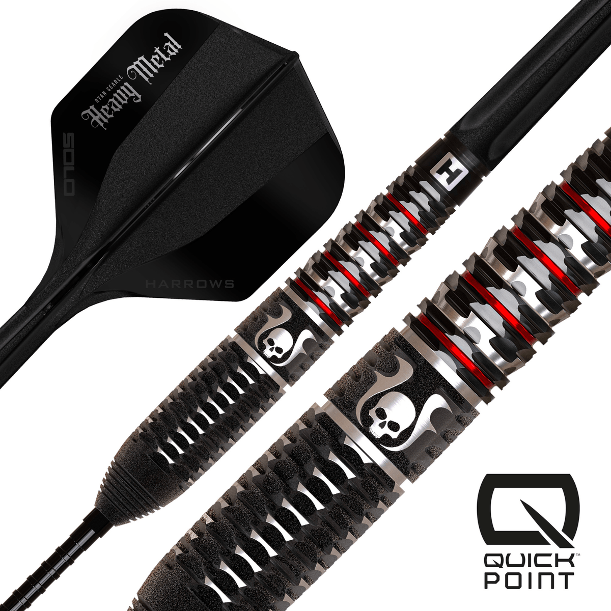 Harrows Ryan Searle Geo Quick Point Steeldarts Details Barrel