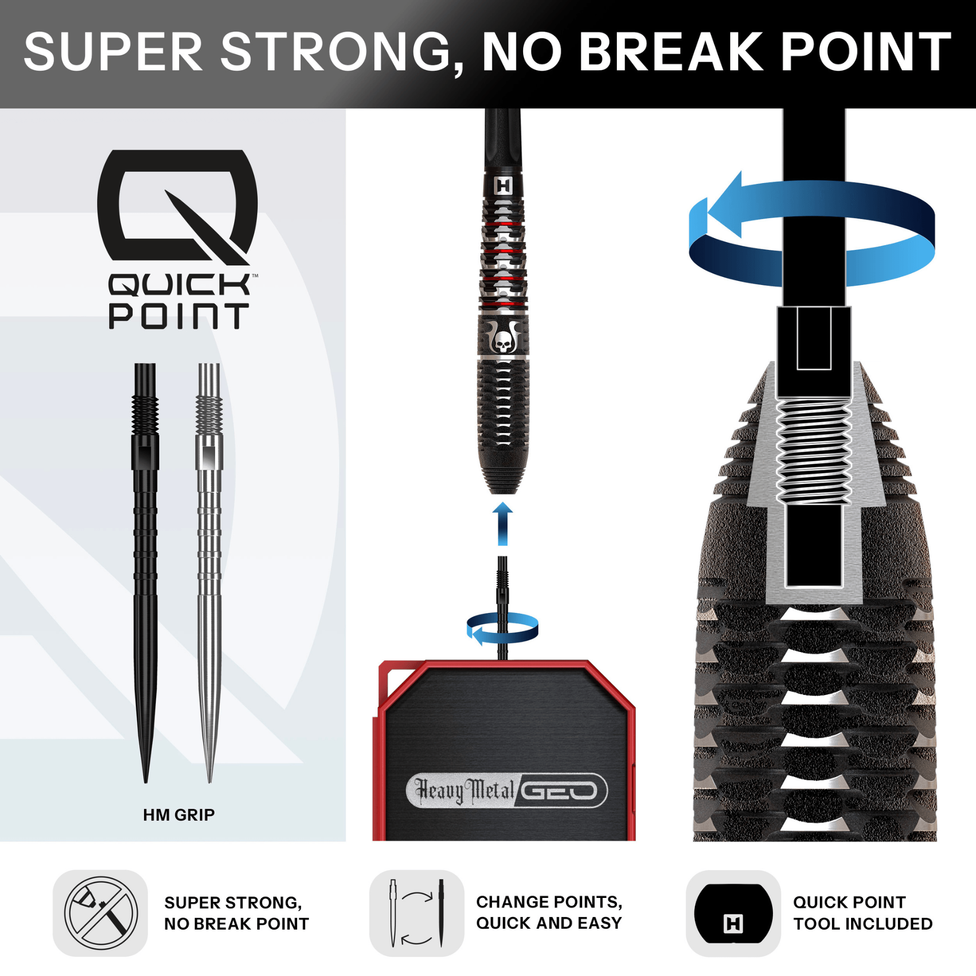 Harrows Ryan Searle Geo Quick Point Steeldarts Details Quick Point