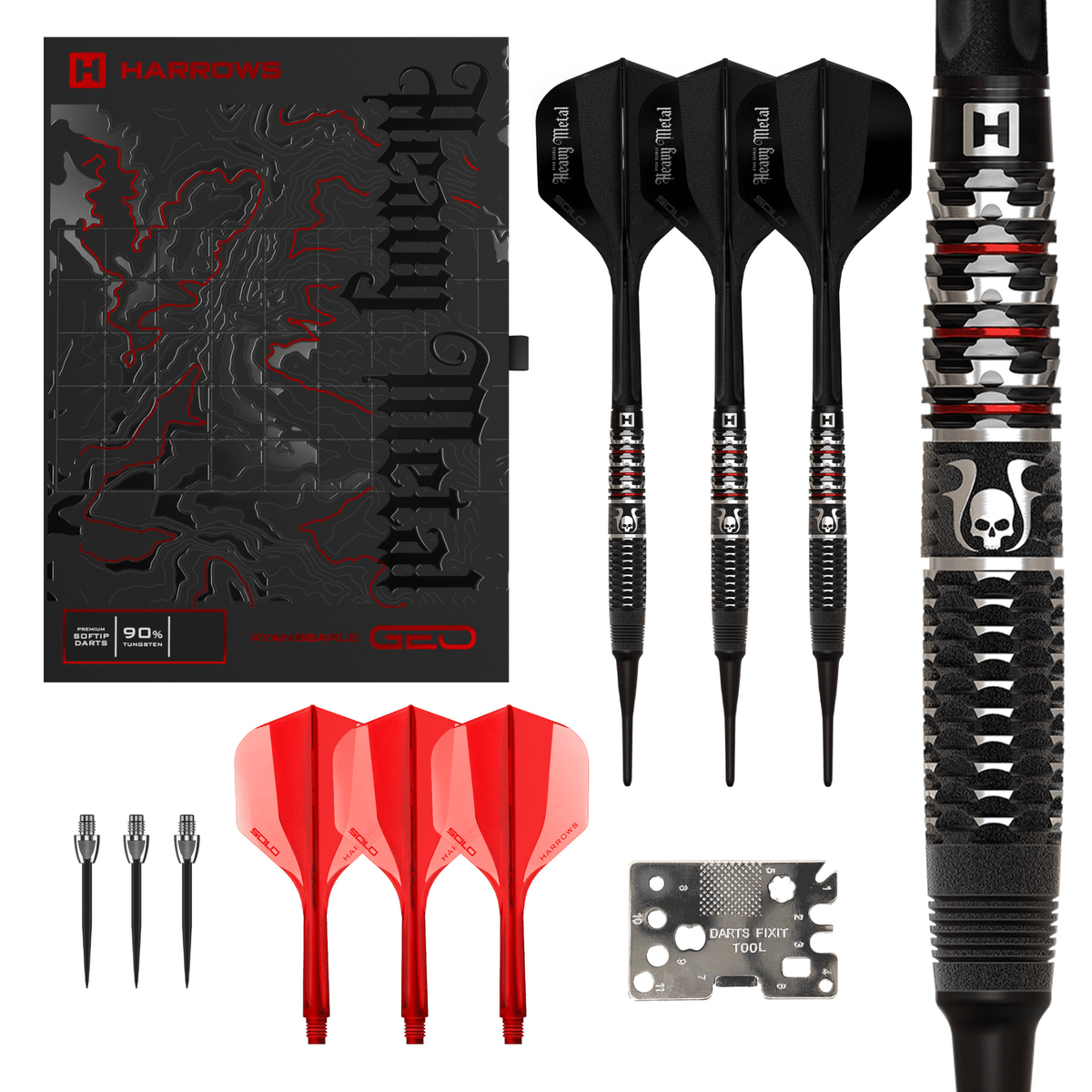 Harrows Ryan Searle Geo Softdarts Verpackung