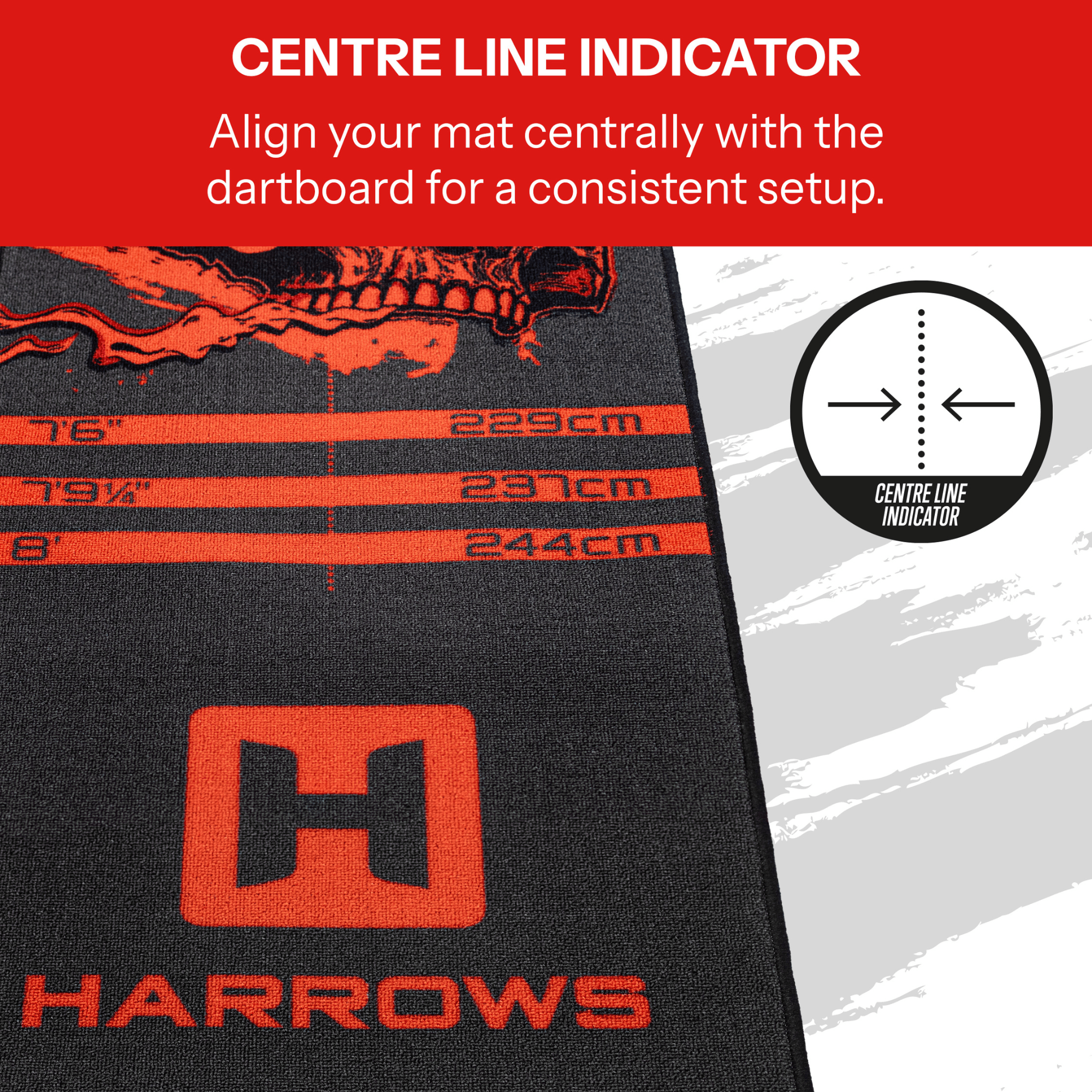 Harrows Ryan Searle Heavy Metal Dartmatte Details