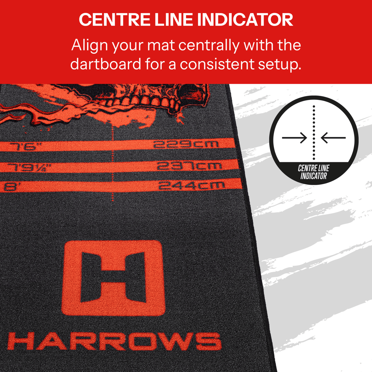 Harrows Ryan Searle Heavy Metal Dartmatte Details