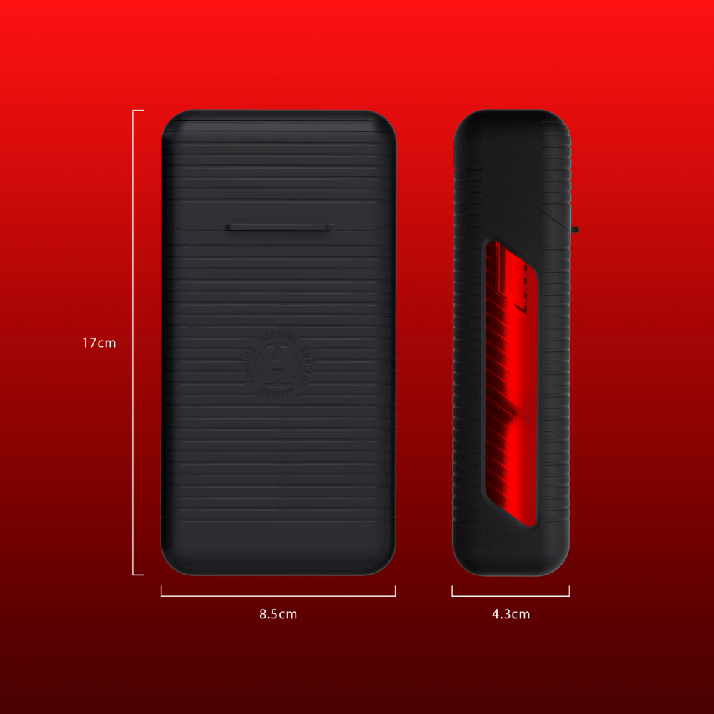 Harrows Vault Dartcase Red Abmessungen