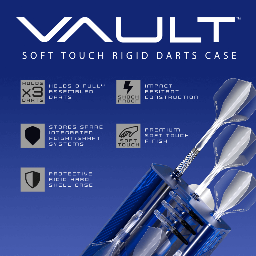 Harrows Vault Dartcase Red Details