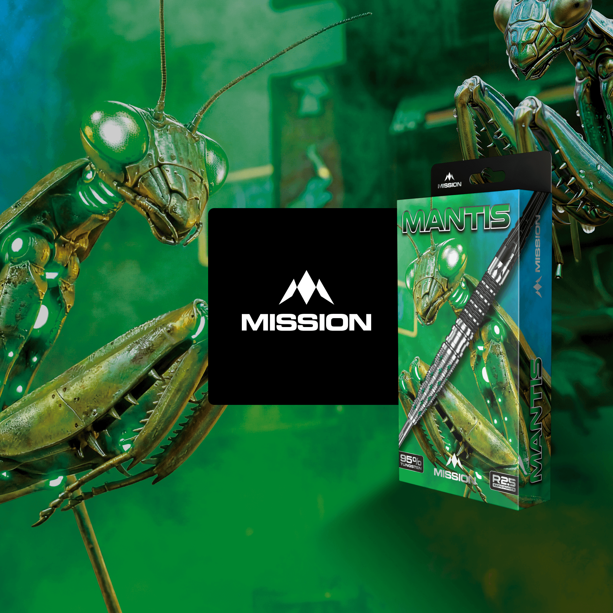 Mission Mantis Rapid Point Steeldarts Verpackung