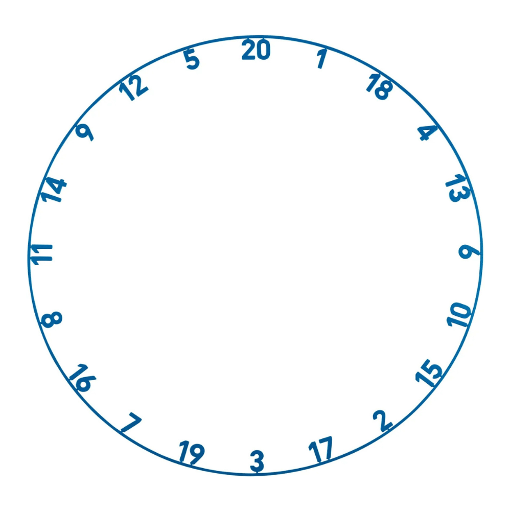 Precise180 Zahlenring Arctic Blue