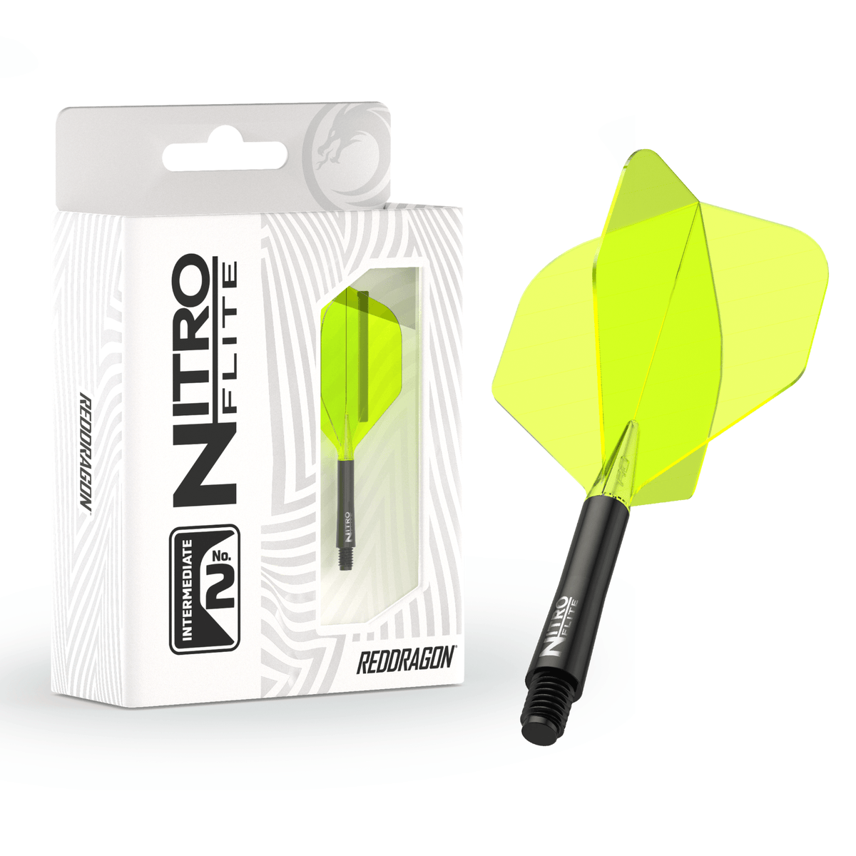 Red Dragon Nitro Flite System Black & Yellow Verpackung