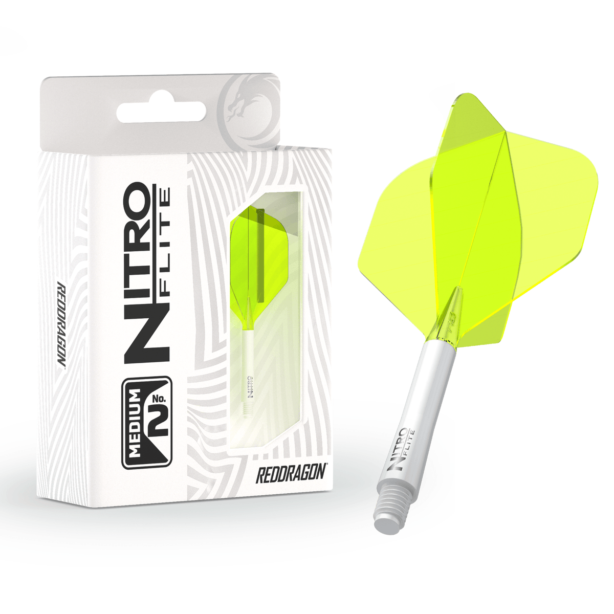 Red Dragon Nitro Flite System White & Yellow Verpackung