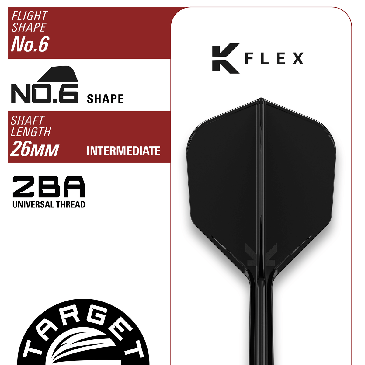 Target Japan Black Marque Chaos 2.0 Softdarts Maße Shaft und Flight