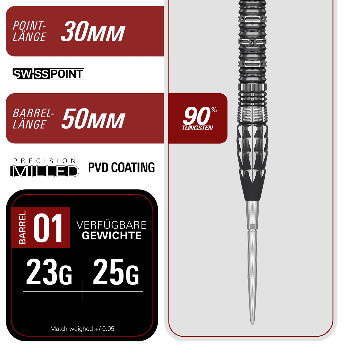 Target Japan Mitsumasa Hoshino Pyro Gen 12 Swiss Point Steeldarts Details Barrel