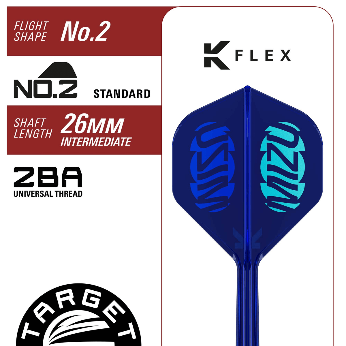 Target Japan Mizu Series 03 Swiss Point Steeldarts Maße Flight und Shaft