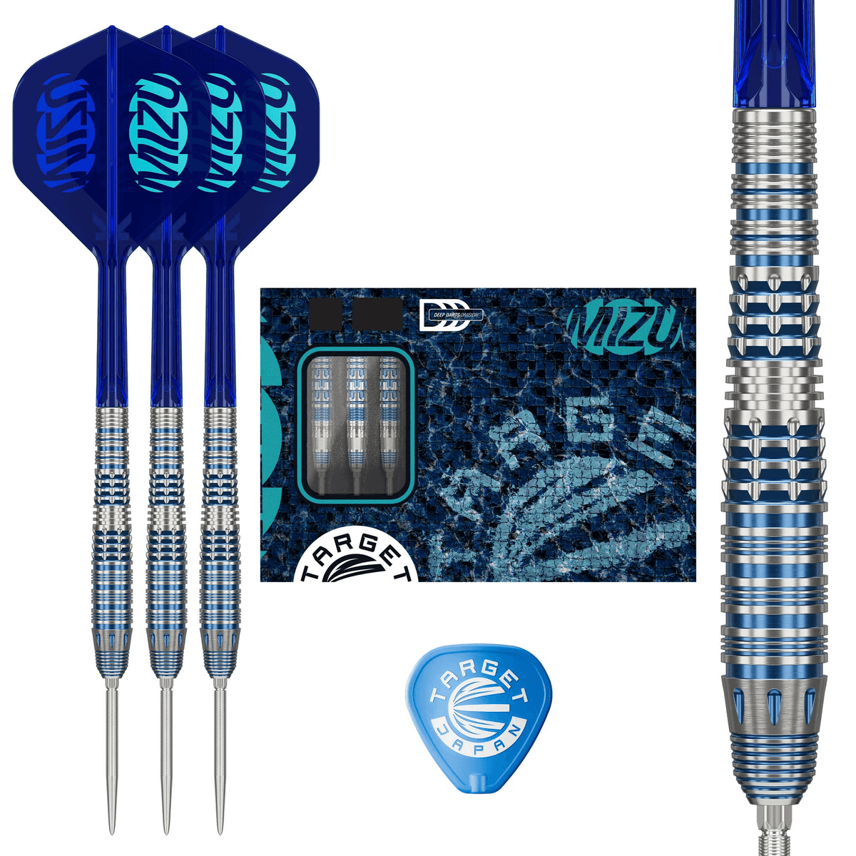 Target Japan Mizu Series 03 Swiss Point Steeldarts Packungsinhalt