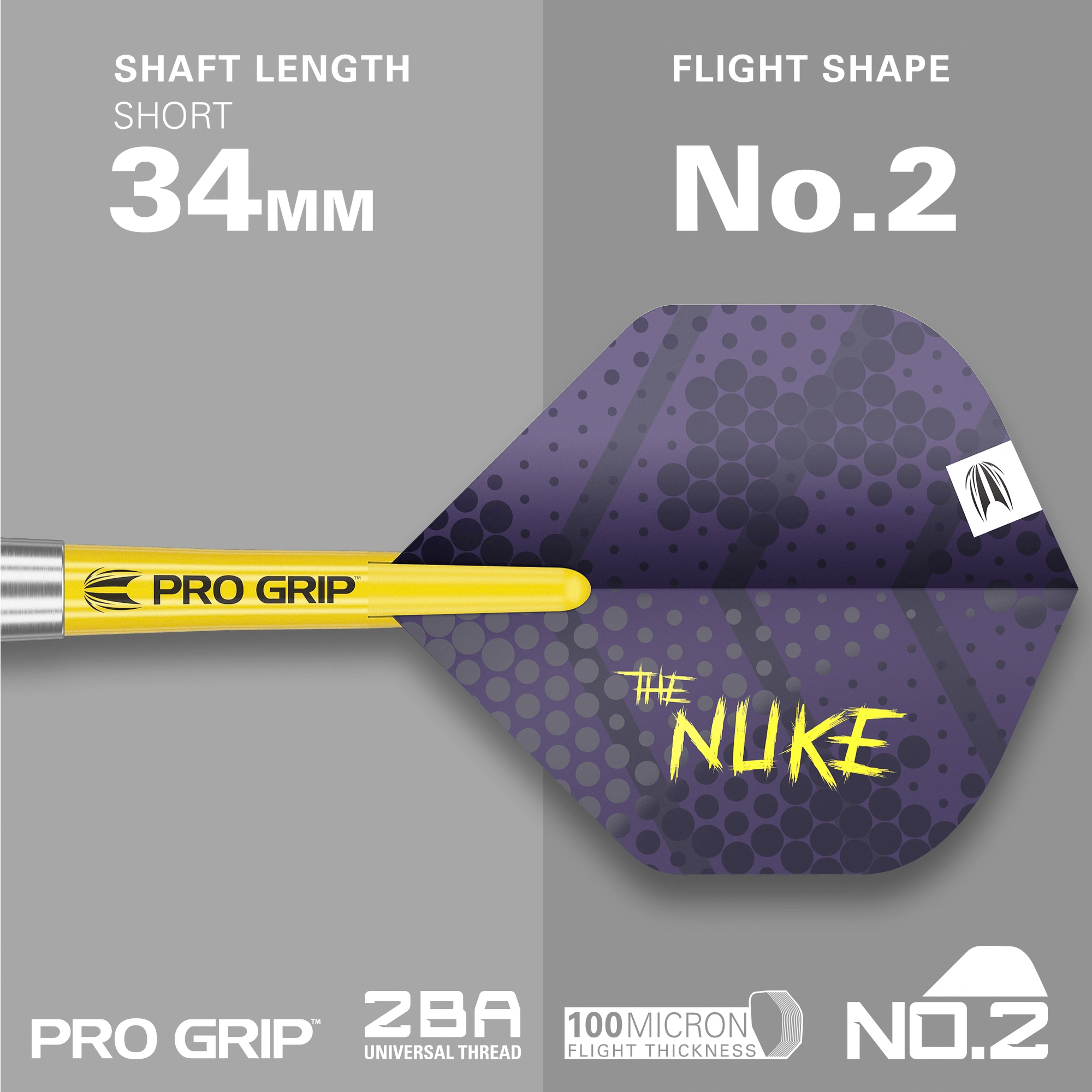 Target Luke Littler Brass Softdarts Maße Shaft und Flight