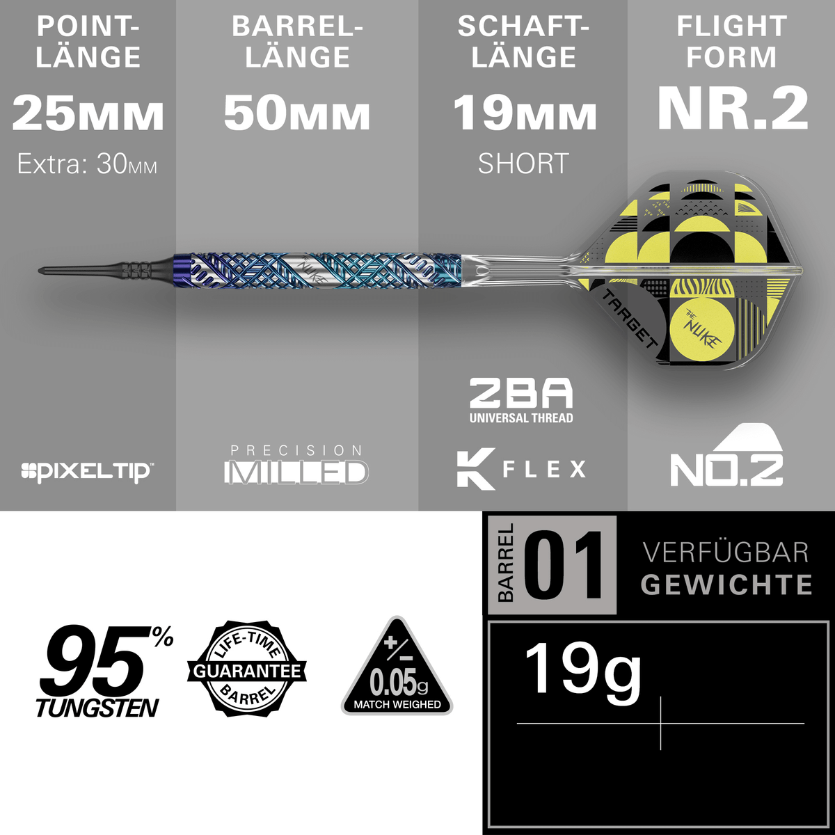 Target Luke Littler Edge Softdarts Maße