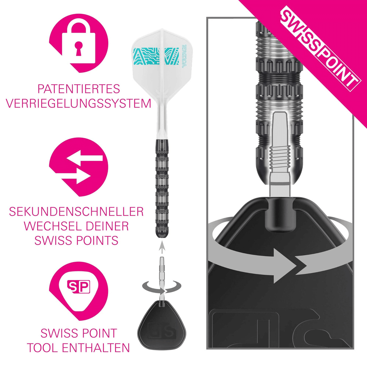 Target Rob Cross 95K Swiss Point Steeldarts Details Swiss Point