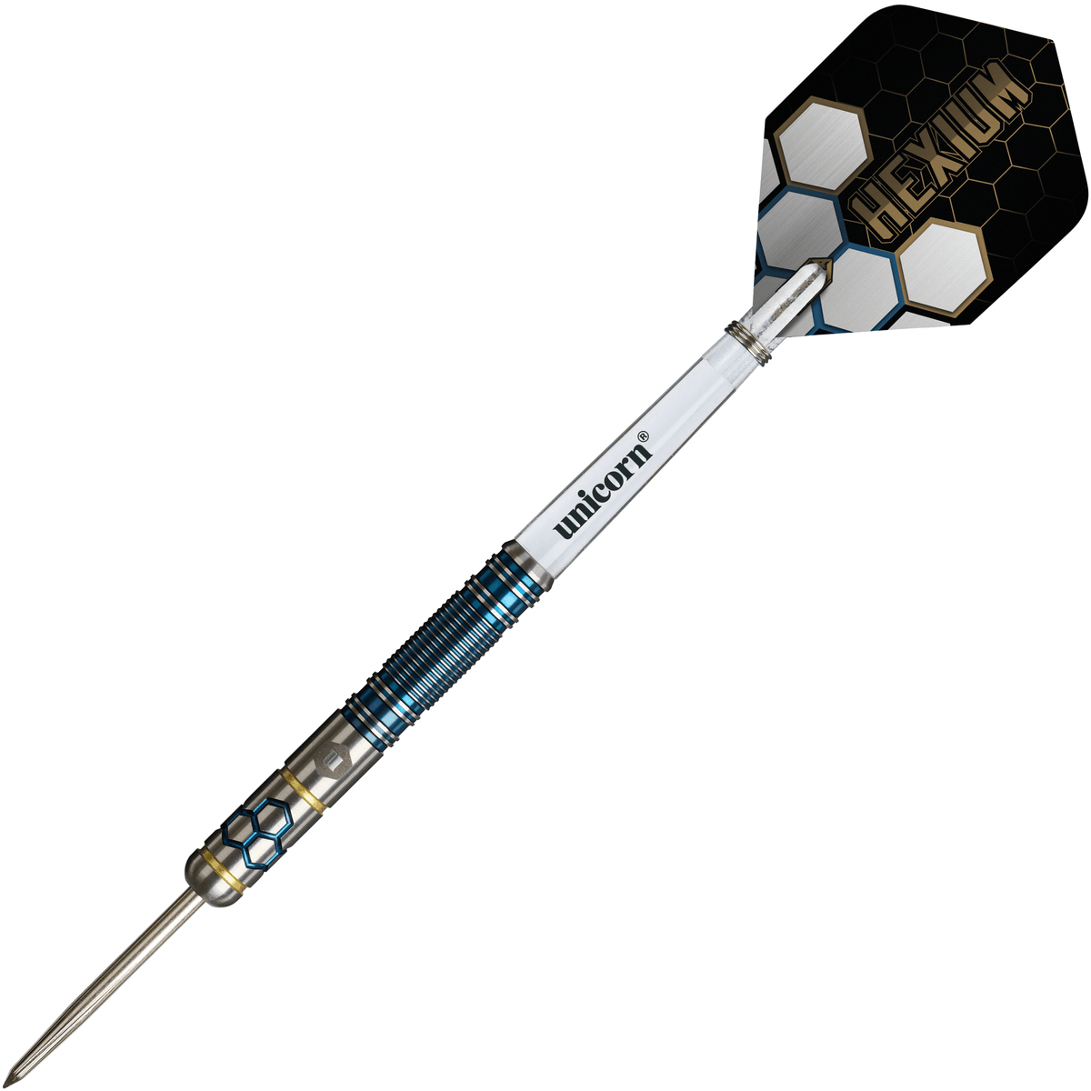 Unicorn Hexium 2 Blue & Gold Steeldarts