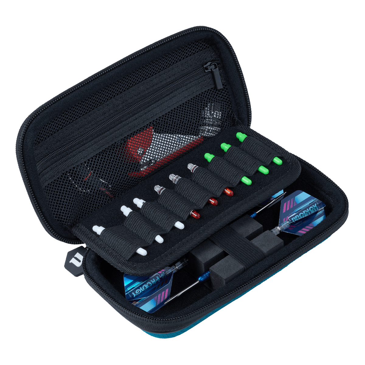Unicorn Vanguard Dartcase Small Teal offen 2