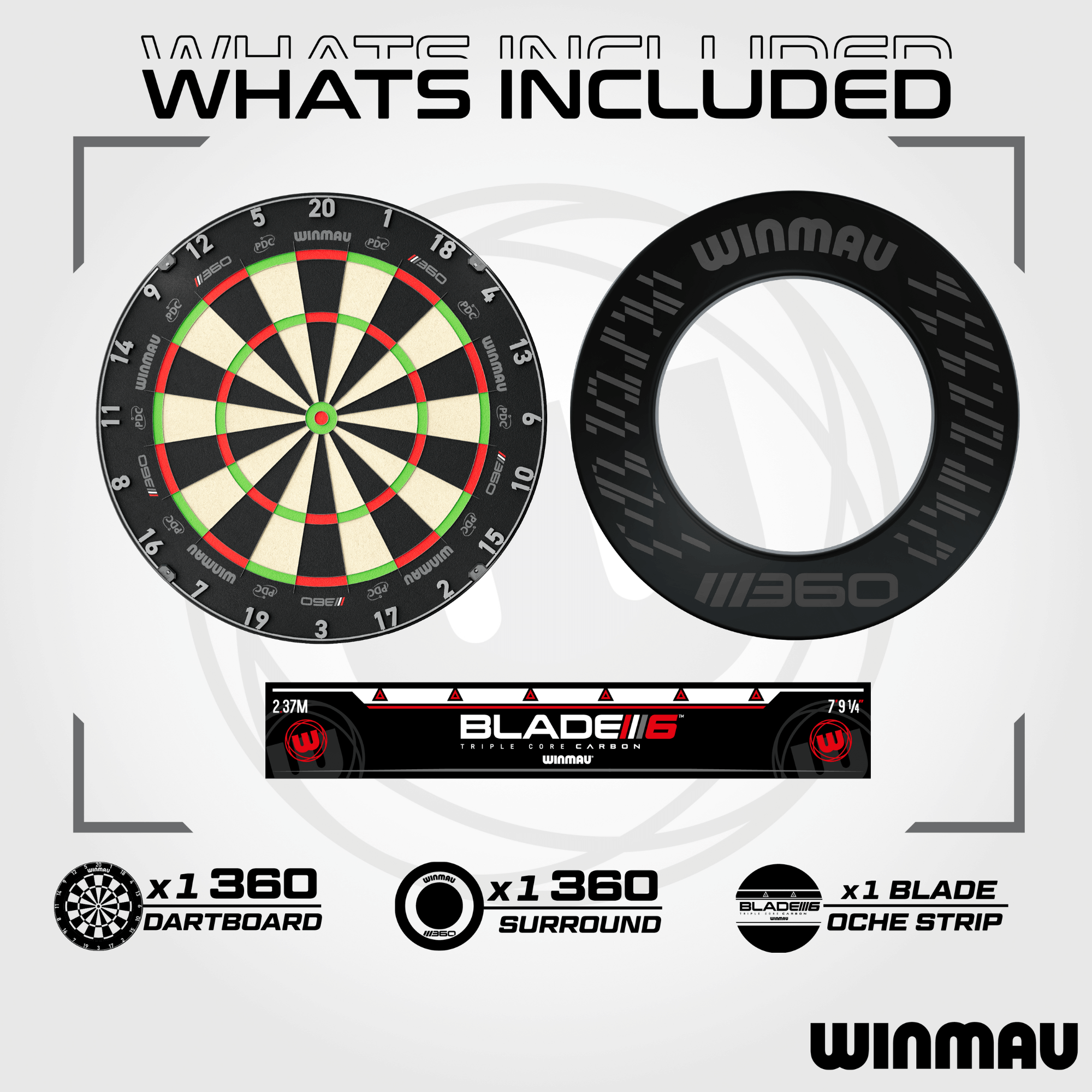 Winmau Blade 360 Surround Set Packungsinhalt 1