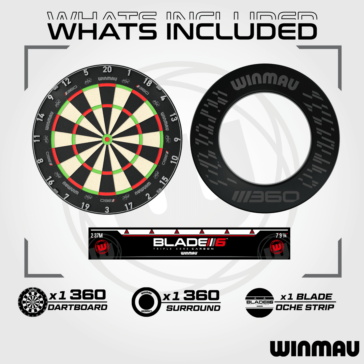 Winmau Blade 360 Surround Set Packungsinhalt 1