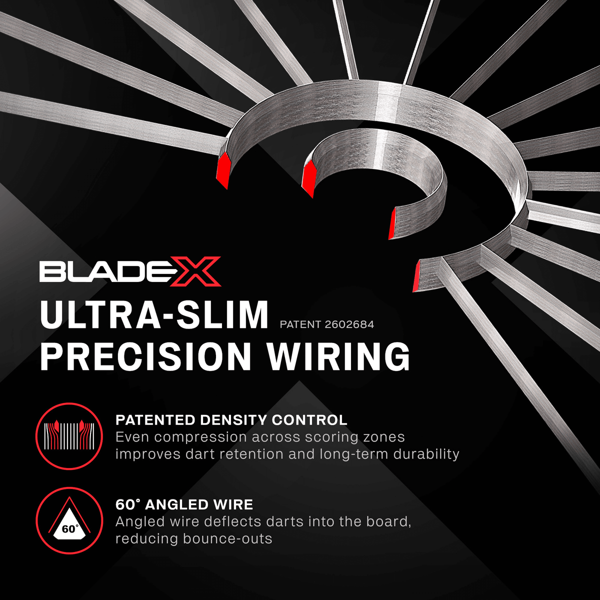 Winmau Blade X Pro Core Official PDC Dartboard Spinnendetails
