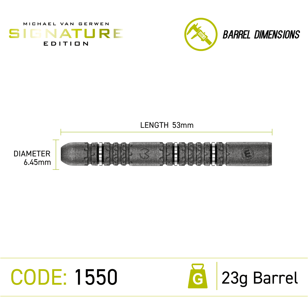 Winmau MVG Signature Edition Steeldarts Größen 23g