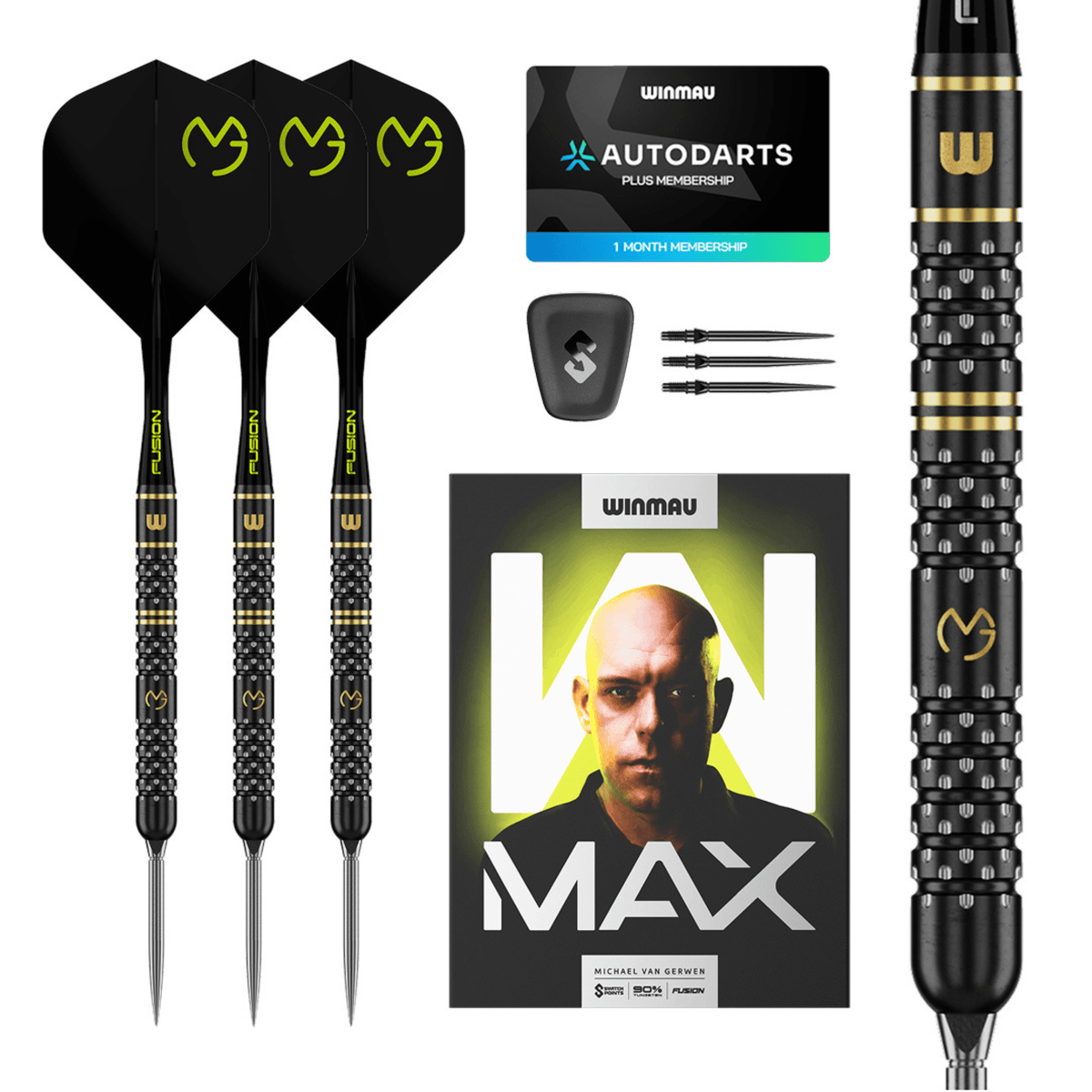 Winmau MVG W-Max Switch Point Steeldarts Verpackung