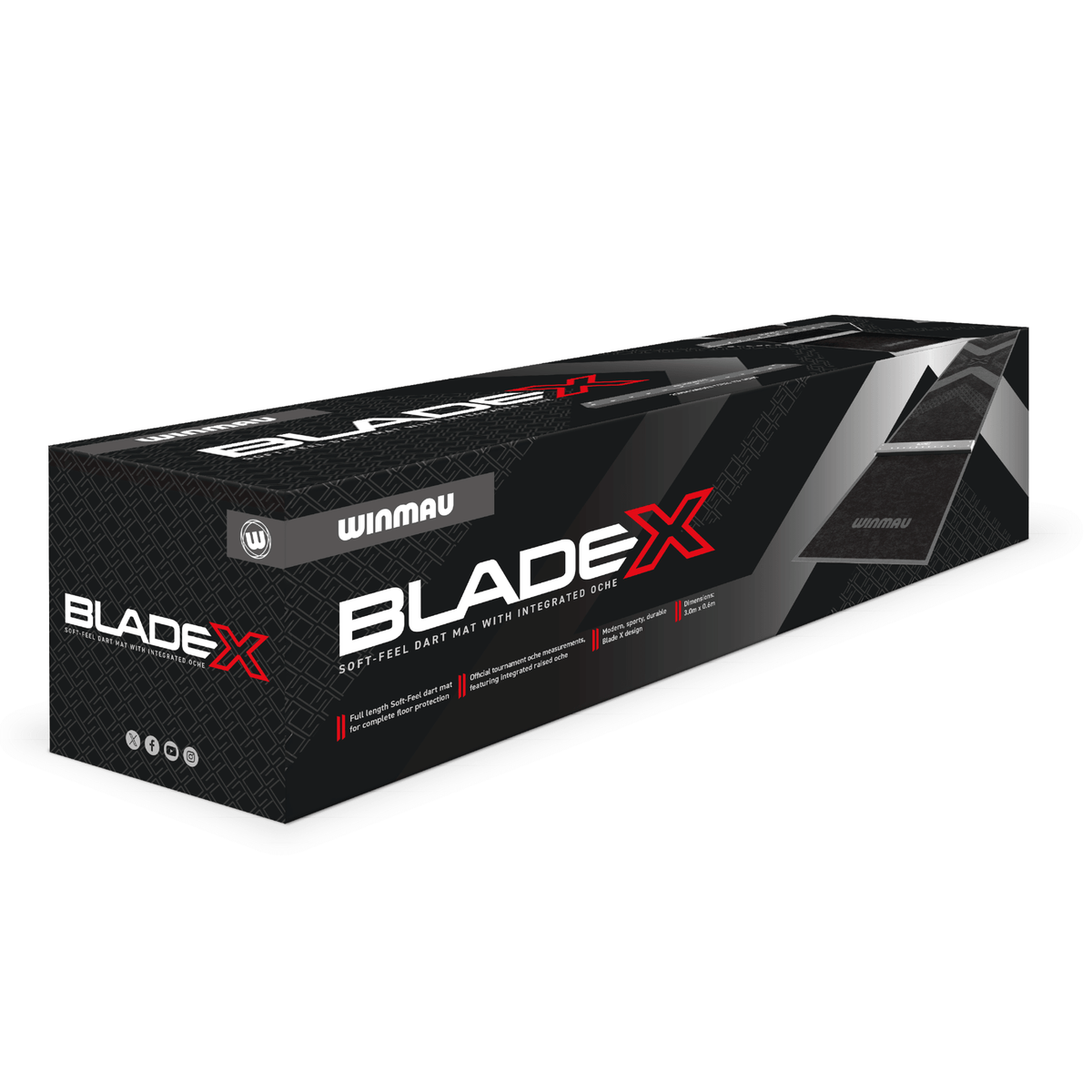 Winmau Pro-Zone Blade X Soft Dartmatte Verpackung